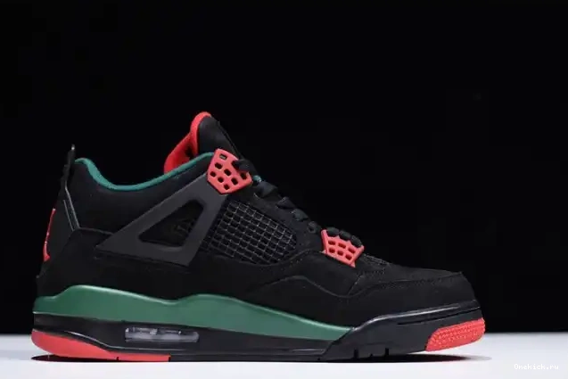 One Kick AQ3816-063 Jordan NRG 4 Gorge Black Green-Varsity Air Red GUCC 0604